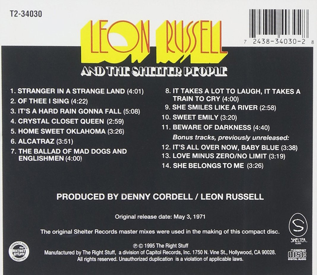 And the Shelter People, Audio-CD