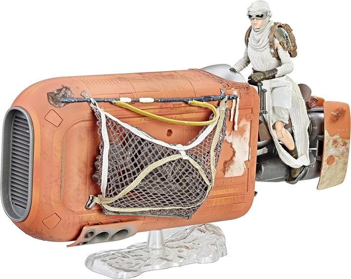 Star Wars The Black Series Rey 's Speeder (Jakku) und Figur