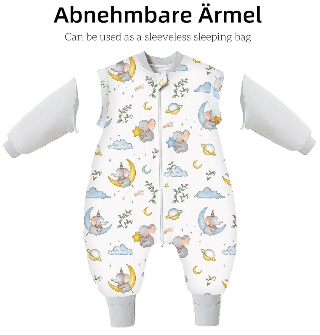 Chilsuessy Baby Winterschlafsack Schlafsack mit Füssen Warm Kinder Ganzjahres Winter Schlafsack Schl