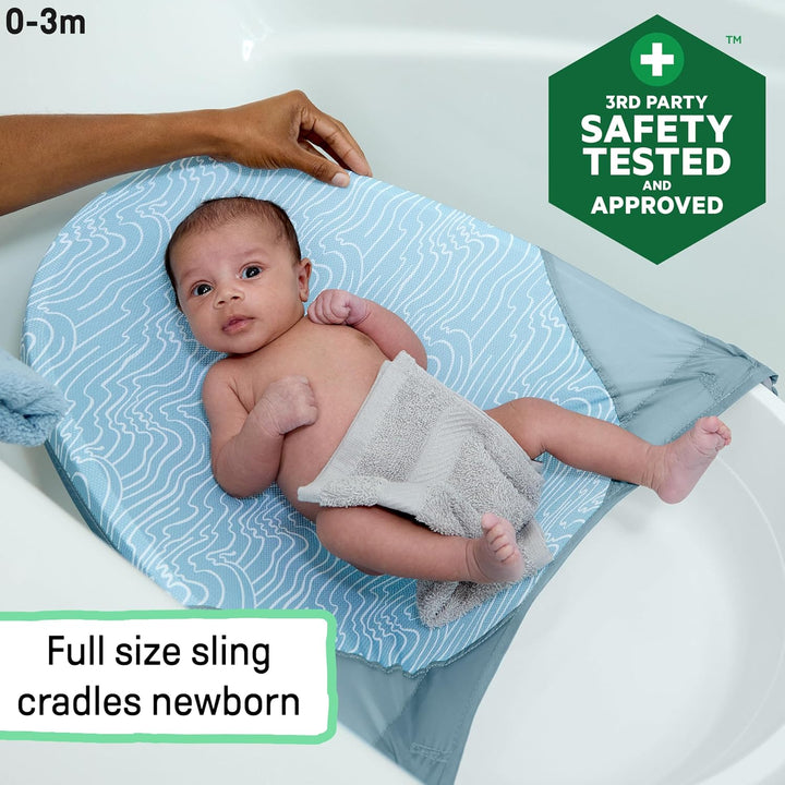 Ingenuity Full Comfort 3-in-1-Badewanne, 3-Phasen-Nutzung, Stützendes Tragetuch, Gestützter Sitz, OM