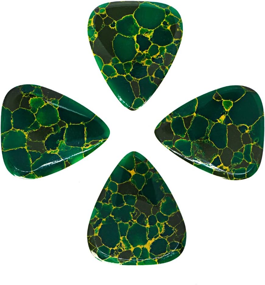 Stone Tones Plektren, 4er-Pack mit 4 verschiedenen Designs