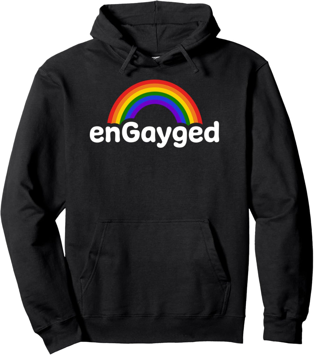 EnGayged - LGBTQ Unterstützung - Gay Pride Regenbogenfahne Pullover Hoodie