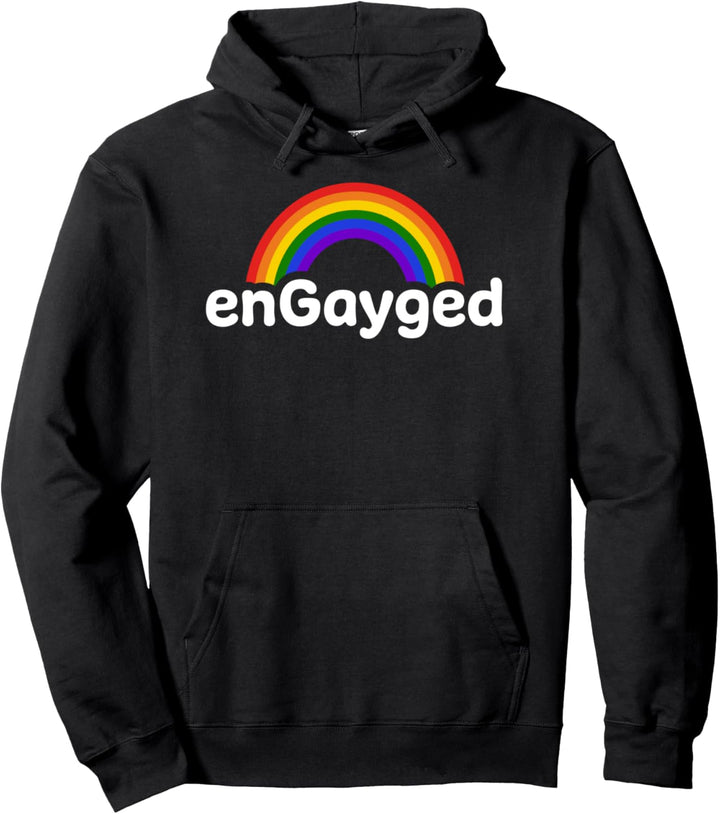 EnGayged - LGBTQ Unterstützung - Gay Pride Regenbogenfahne Pullover Hoodie