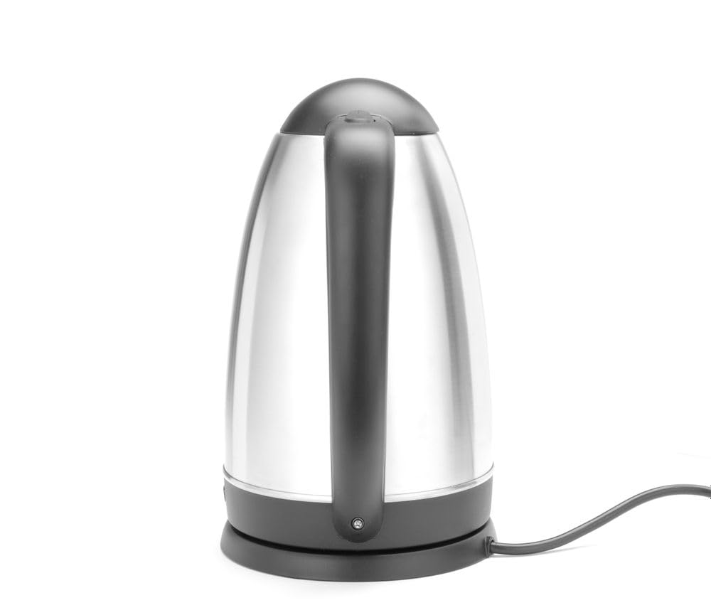 HENDI Wasserkocher, Elektrisch, Trockenkochschutz, Schnellkochfunktion, 360° Drehbasis, ergonomische