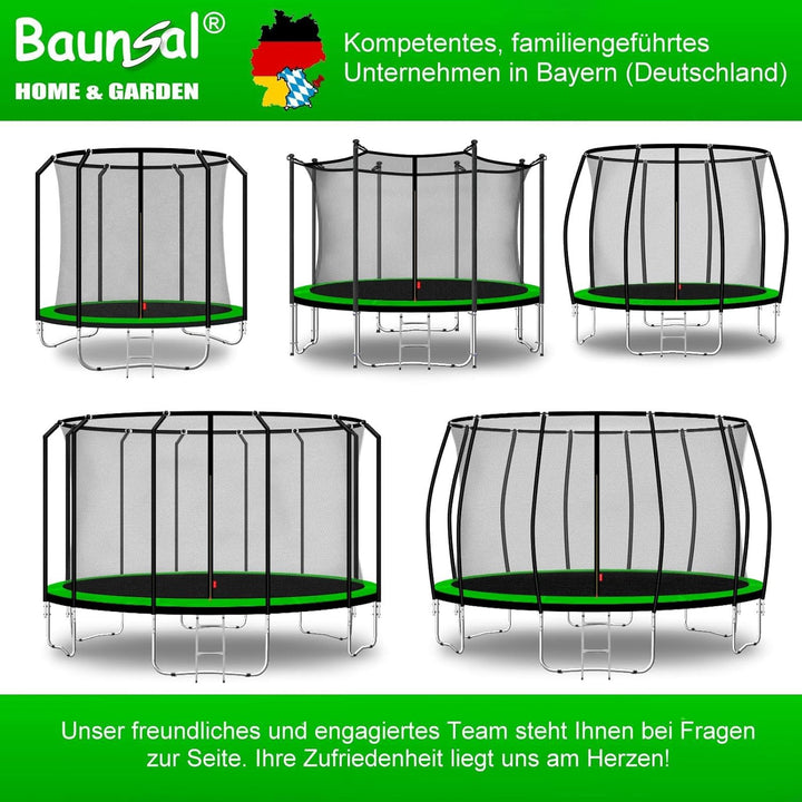 Baunsal® Trampolin Randabdeckung Ø 183 244 250 275 300 305 335 366 370 396 400 427 430 457 460 487 4