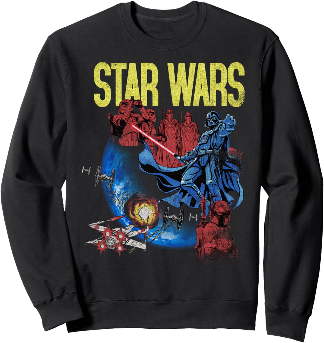 Star Wars Darth Vader Bad Guys Collage Sweatshirt