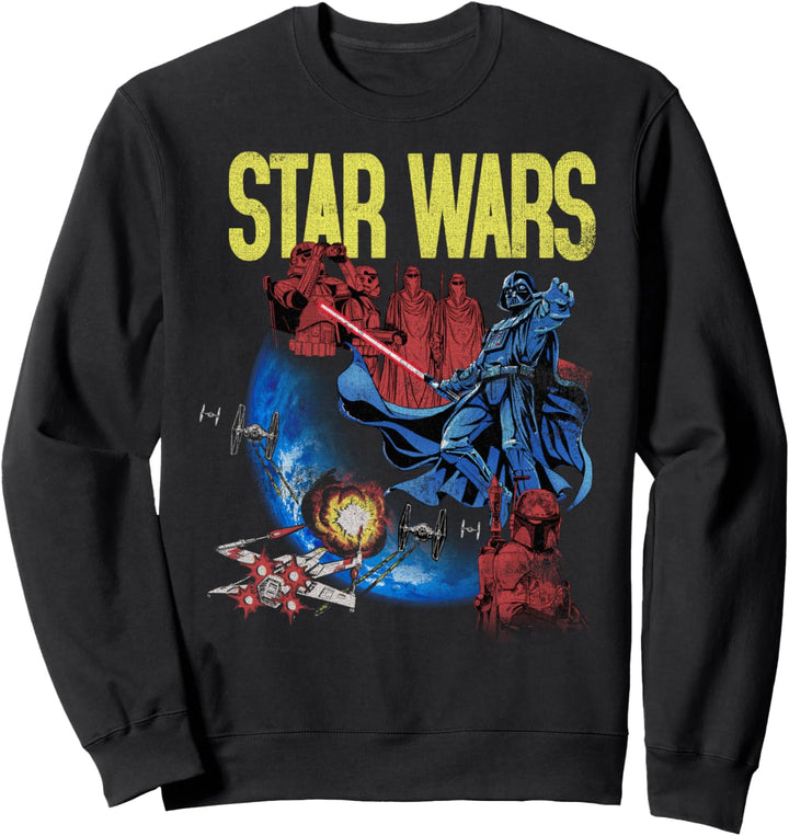 Star Wars Darth Vader Bad Guys Collage Sweatshirt