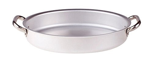 Unbekannt Für encuadrar Oval Fish Dicke von 3 mm mit Zwei Griffen aus Edelstahl, Durchmesser 300 mm