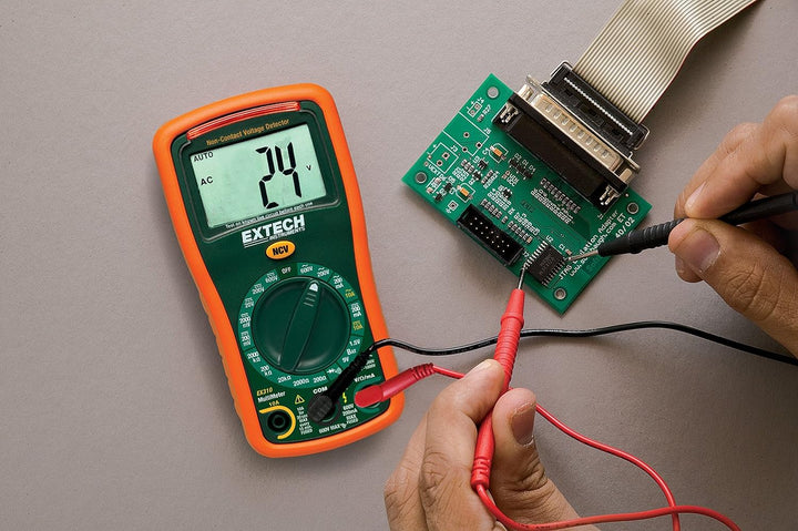 Extech EX310 Mini-Multimeter mit 9 Funktionen inklusive berührungslosem Spannungsprüfer