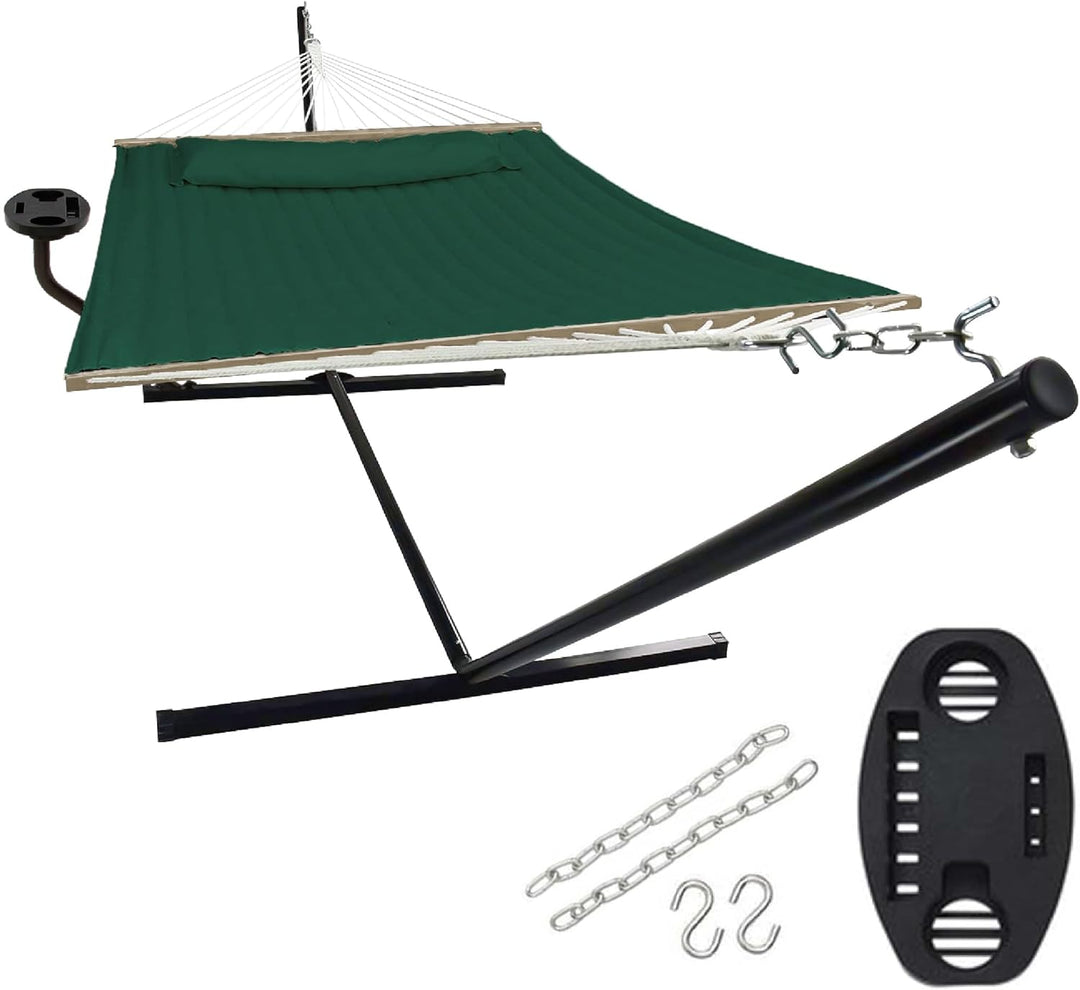 VITA5 Hängematte mit Gestell und Tisch - Hängematte Outdoor für den Garten, Pool & Balkon - Grosszüg