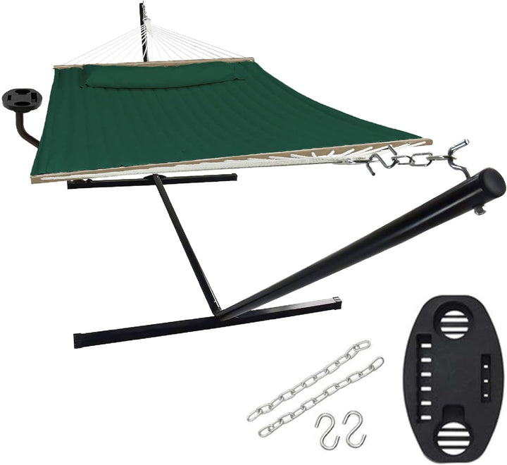 VITA5 Hängematte mit Gestell und Tisch - Hängematte Outdoor für den Garten, Pool & Balkon - Grosszüg