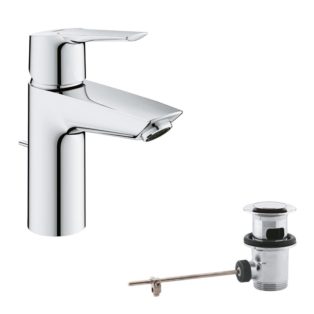 GROHE Start - Einhand-Waschtischarmatur (wassersparend, langlebige Oberfläche, S-Size), chrom, 24209
