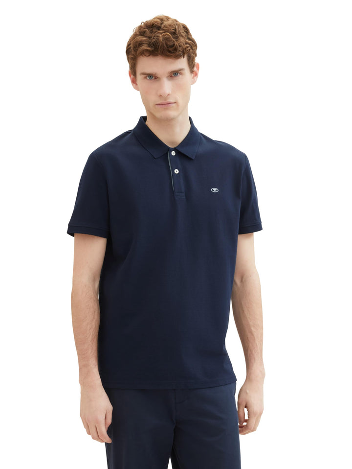 Tom Tailor Herren Baumwolle Basic Piqué Poloshirt S 10668 - Sky Captain Blue, S 10668 - Sky Captain