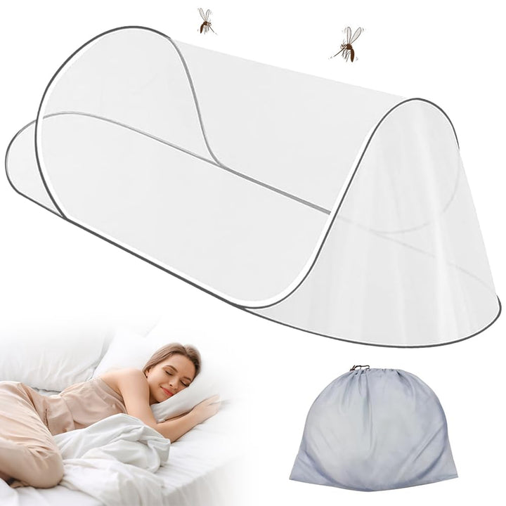 Moskitonetz Pop Up 200 x 80 x 56 cm, Faltbares Pop Up Moskitonetz Reise POP Up, Tragbares Campingzel