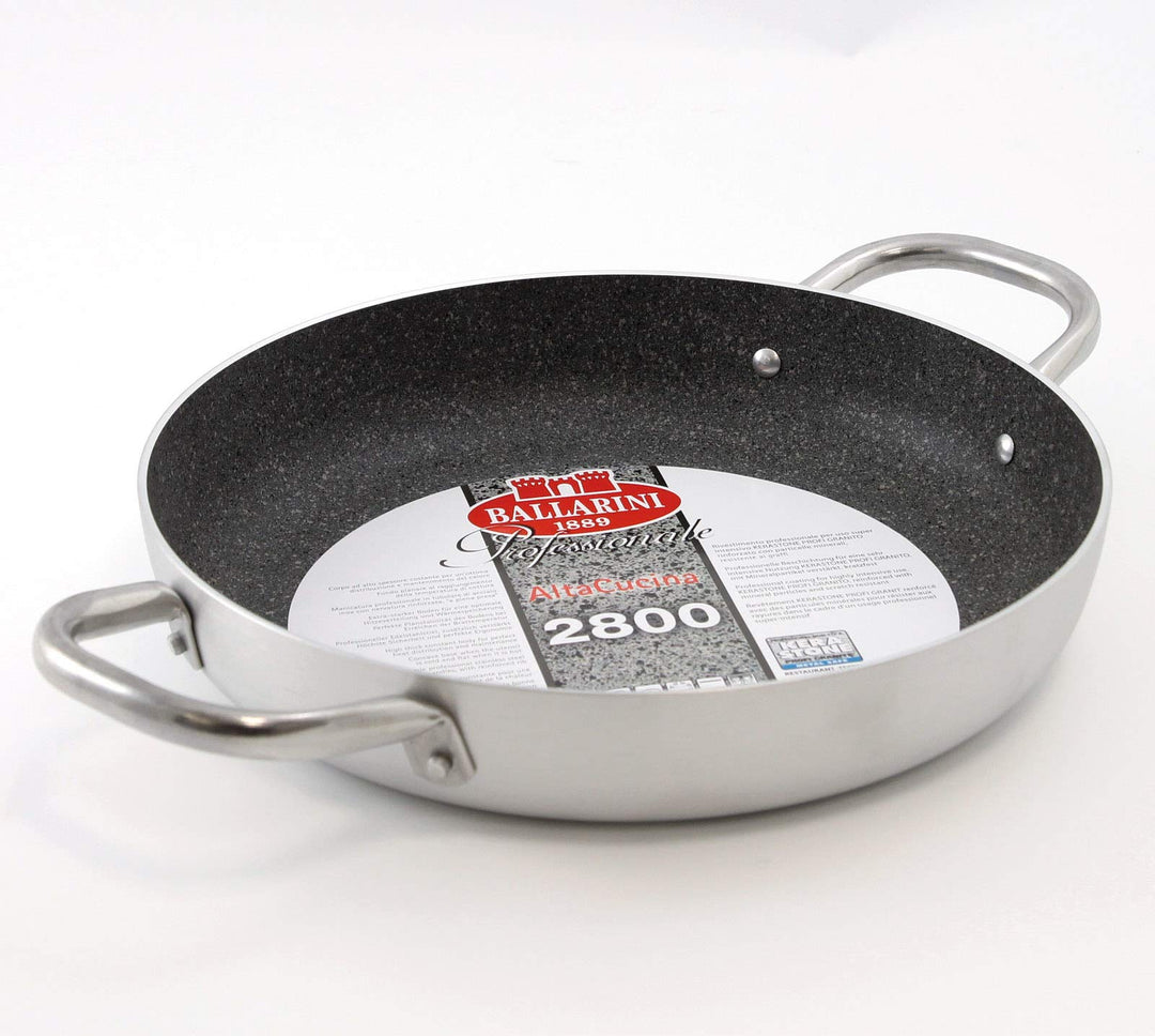 BALLARINI B53T64 Pfanne, 2 Griffe, Durchmesser 40 cm, professionelles Granit, 40 cm