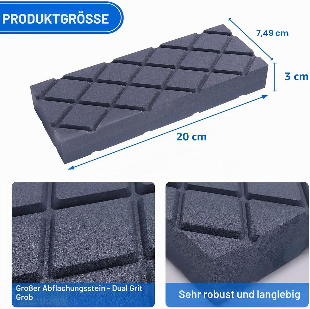 Grosser Feuerstein – Abschleifsteine mit grobe/ mit doppelter Körnung – Grooves Whetstone Fixer