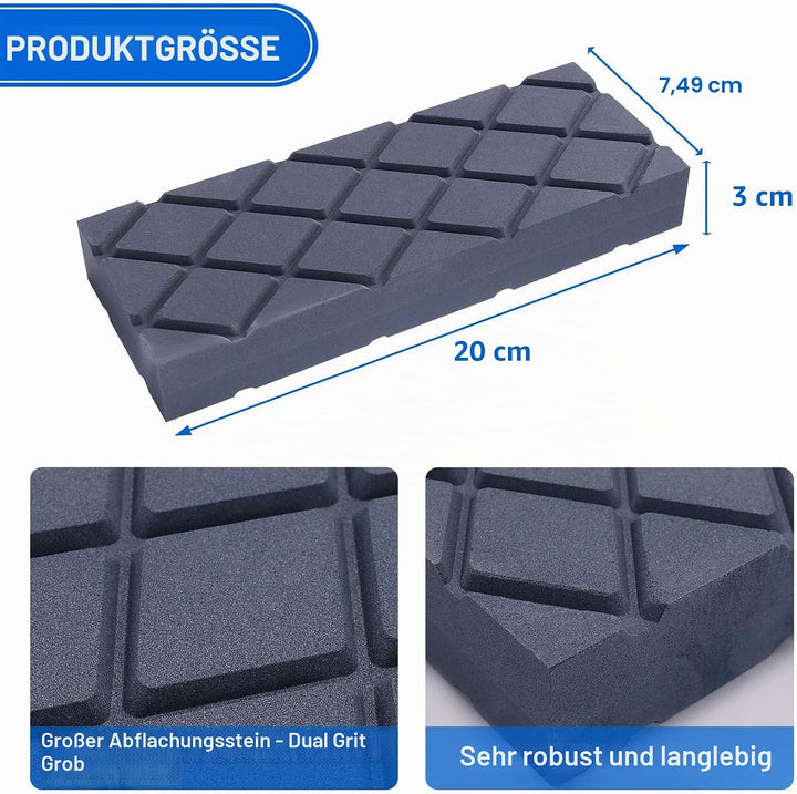 Grosser Feuerstein – Abschleifsteine mit grobe/ mit doppelter Körnung – Grooves Whetstone Fixer