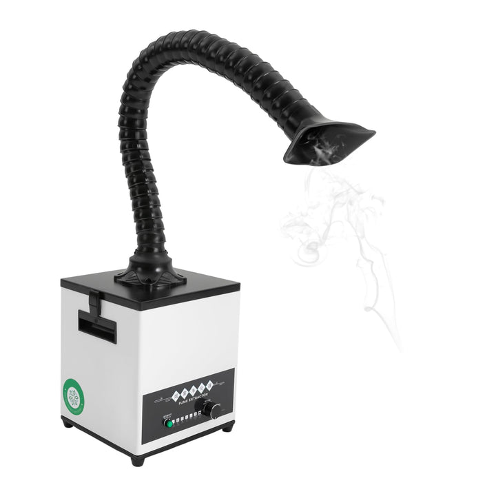 Lötrauchabsorber Lötrauchabsaugung 100W 0-225 m³/h Tragbares Schweissen Mobiler Rauchabzug mit 3-Stu