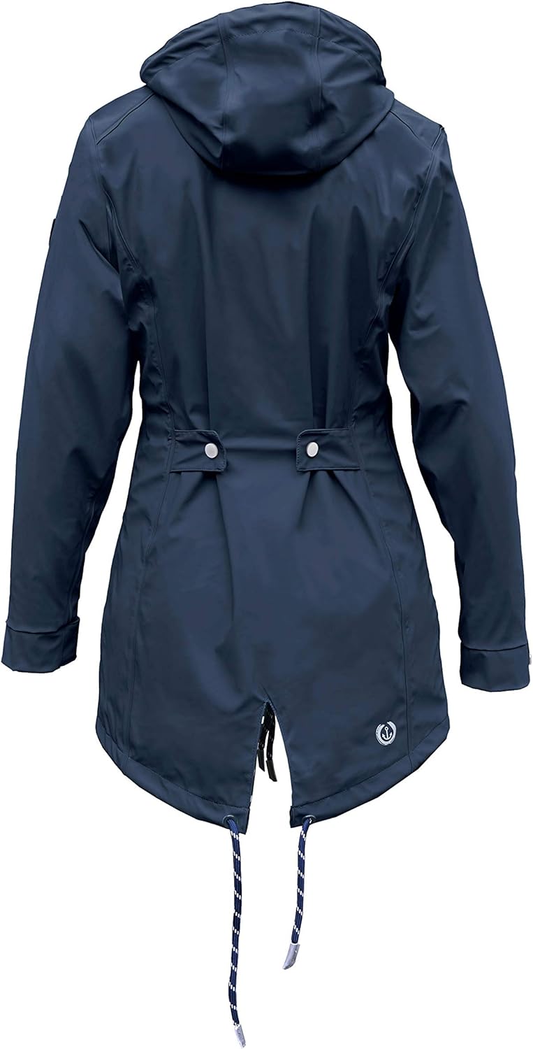 MADSea Damen Regenmantel Friesennerz 620 | halblanger wasserdichter Regenparka | winddicht mit marit