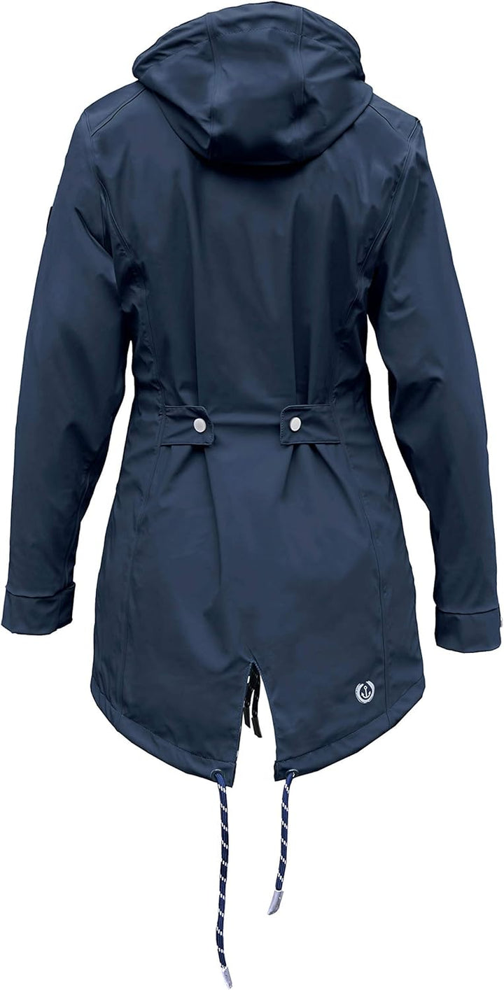 MADSea Damen Regenmantel Friesennerz 620 | halblanger wasserdichter Regenparka | winddicht mit marit