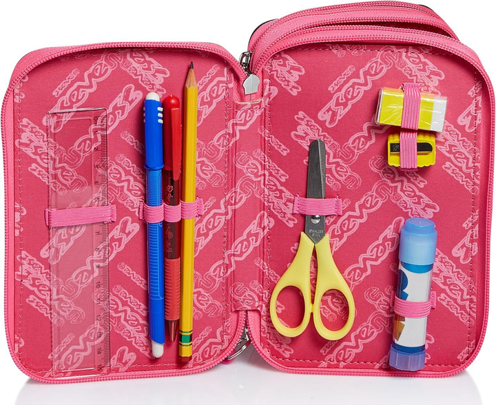 Seven Federmäppchen, Mäppchen, Mehrfarbig, Federtasche für Schreibwaren, Etui komplett mit Bleistift