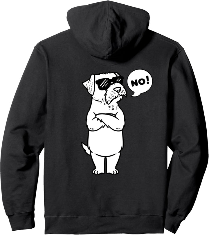 Sturer Border Terrier Hund lustig Hundebesitze Pullover Hoodie