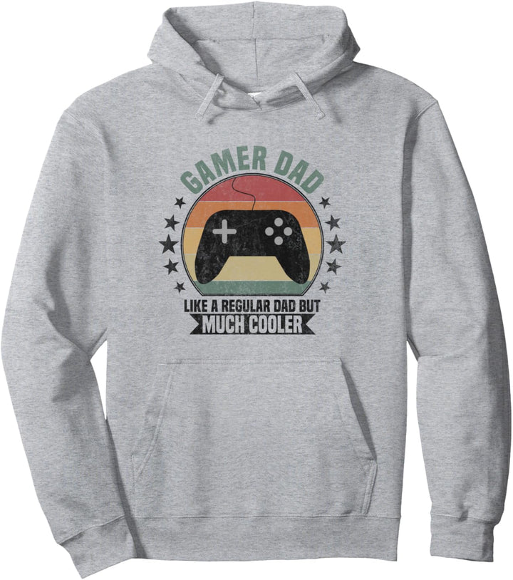 Gamer Dad cooler Papa Gaming Pullover Hoodie