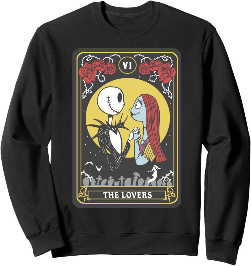 Nightmare Before Christmas Jack And Sally The Lovers Tarot Sweatshirt