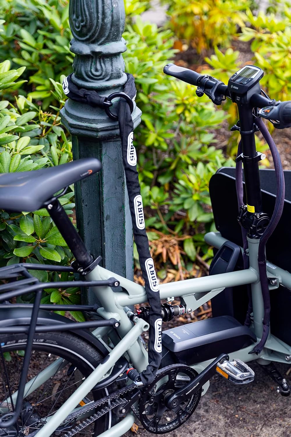 ABUS Rahmenschloss-Einsteckkette – Adaptor Chain 2.0 6KS – Kette zur Zweitsicherung des Fahrrads – 6