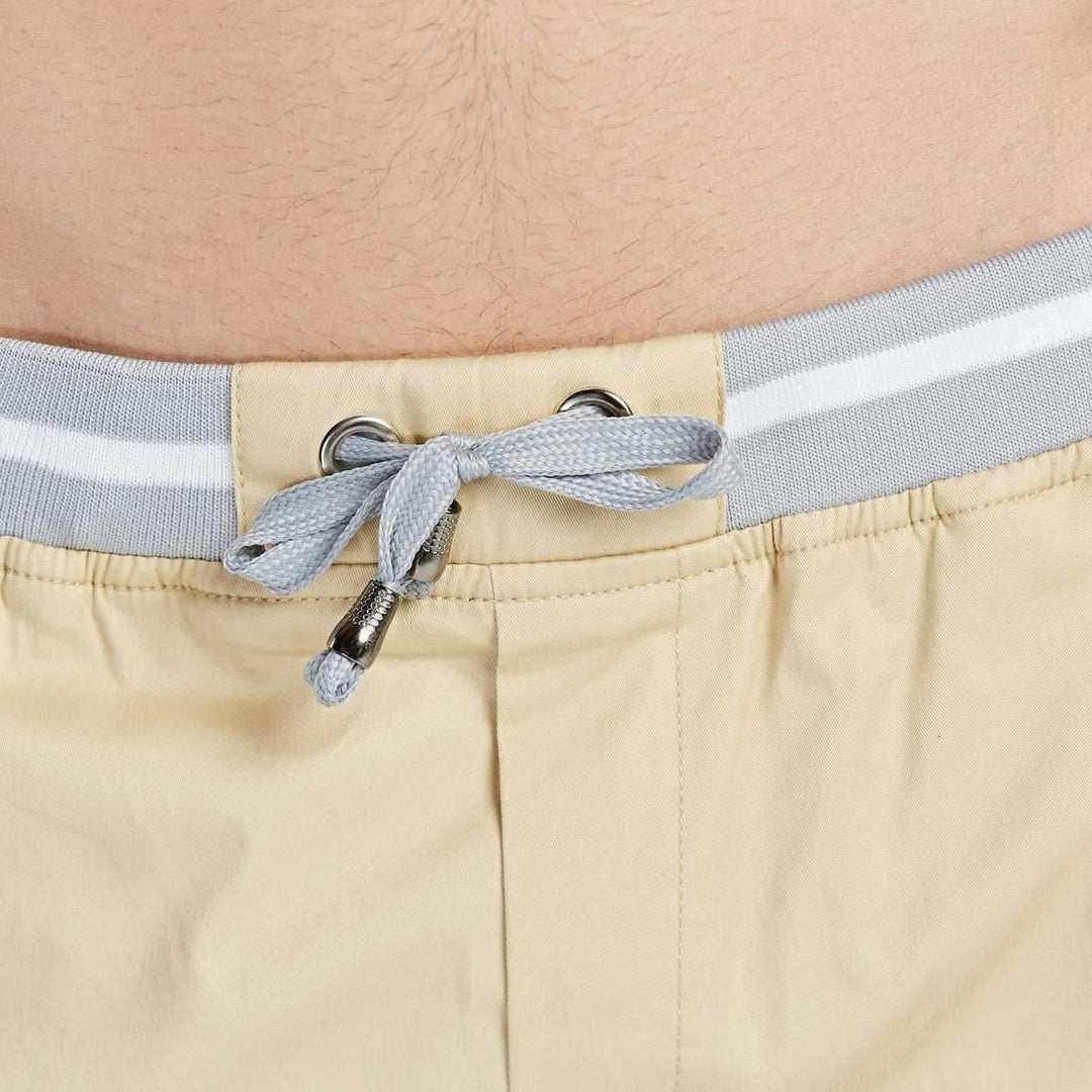 JustSun Kurze Hosen Herren Shorts Chino Baumwolle Sommer mit Tunnelzug M Khaki, M Khaki