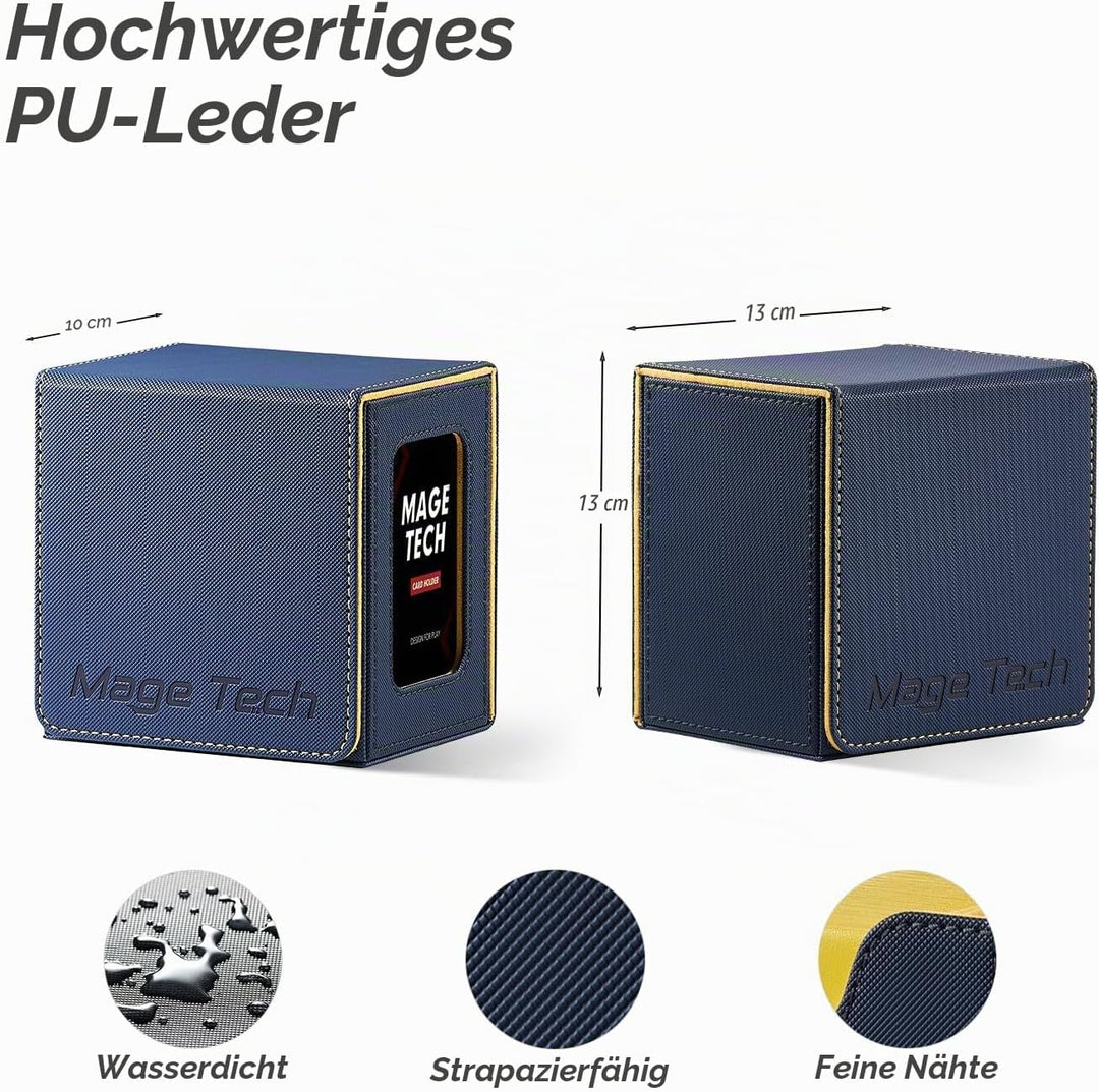 Commander Deckbox für MTG - Patentiertes Design, Commander Display, passt für 100 doppelt eingehüllt