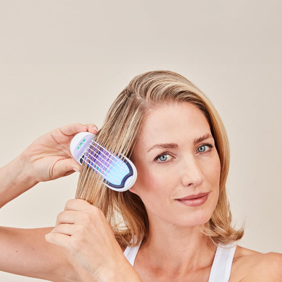 3 PAGEN® Mini Haarbürste kabellos – Negative Ionen Technologie – Antistatische Entwirrbürste &amp; Glätt
