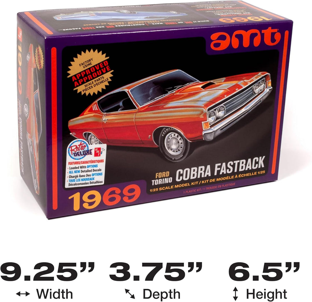 AMT Ertl 1969er Ford Torino Cobra Fastback Mehrfarbig