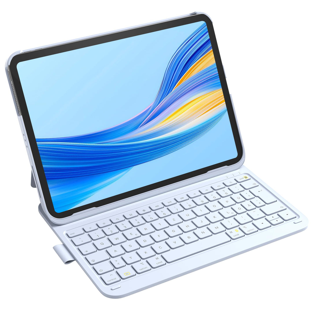 Inateck iPad 10 Generation Hülle mit Tastatur, für iPad 11 Gen. A16 2025 11 Zoll, Air 11 Zoll M3/M2