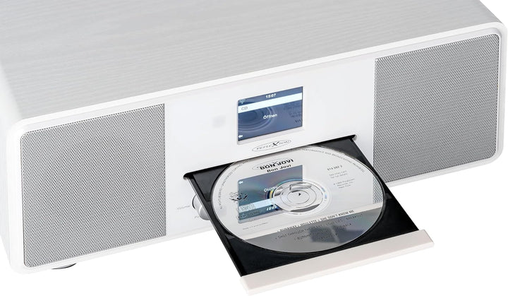 Reflexion HRA19DAB/WH Design DAB+ Radio (2x80Watt) 2,4" TFT Farbdisplay, Uhrenanzeige mit Alarm-Funk