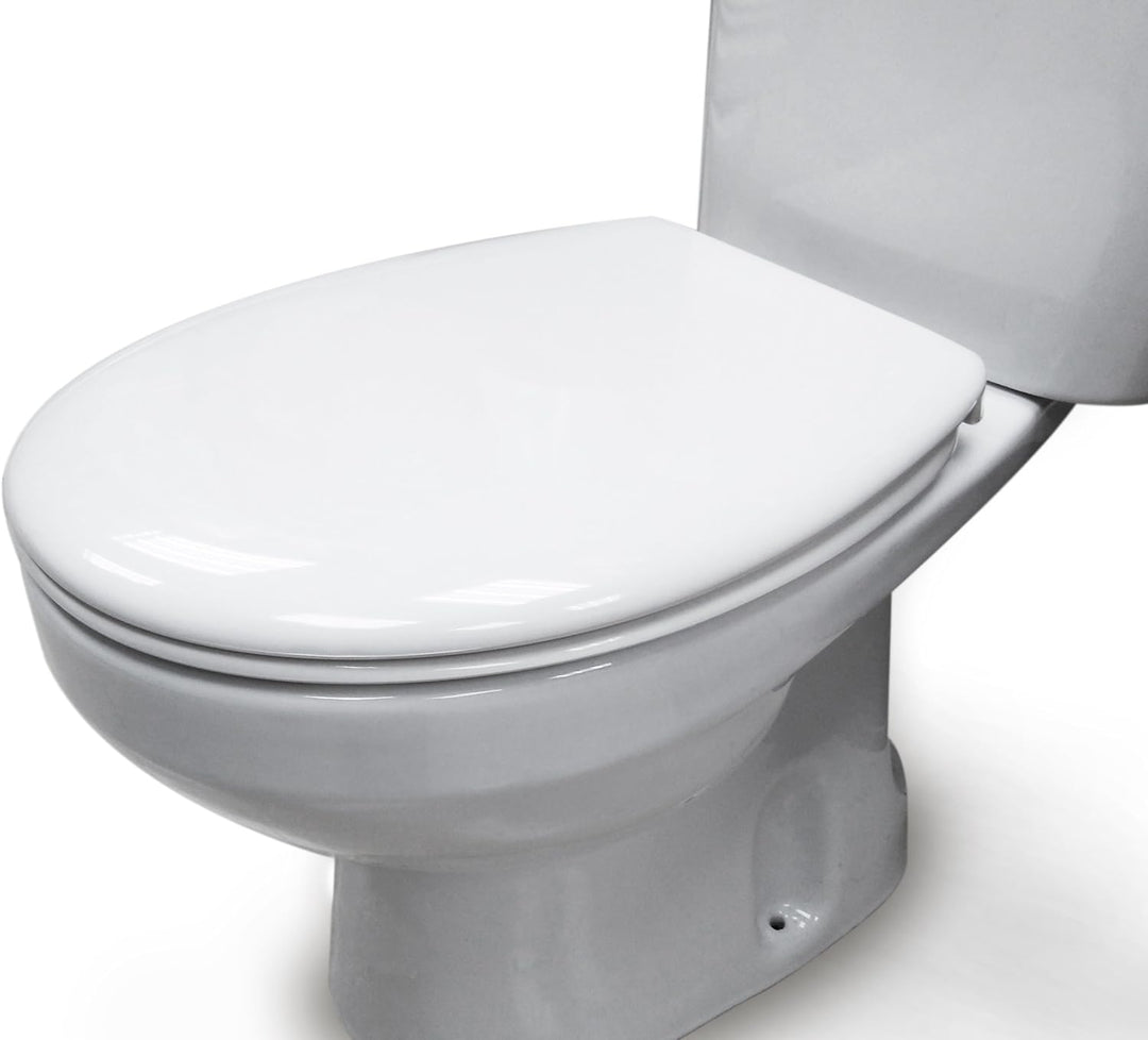 ESTOLI WC-SITZ | UNIVERSAL O FORM | KOMPATIBLER TOILETTENSITZ | EINSTELLBARER SCHARNIER | EASY-CLEAN
