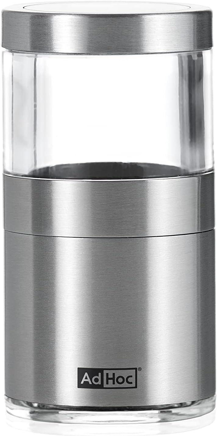 AdHoc MP206 Mini Chili- und Gewürzschneider VOYAGE, mit original SchneidWerk® (ohne Gewürz), Edelsta