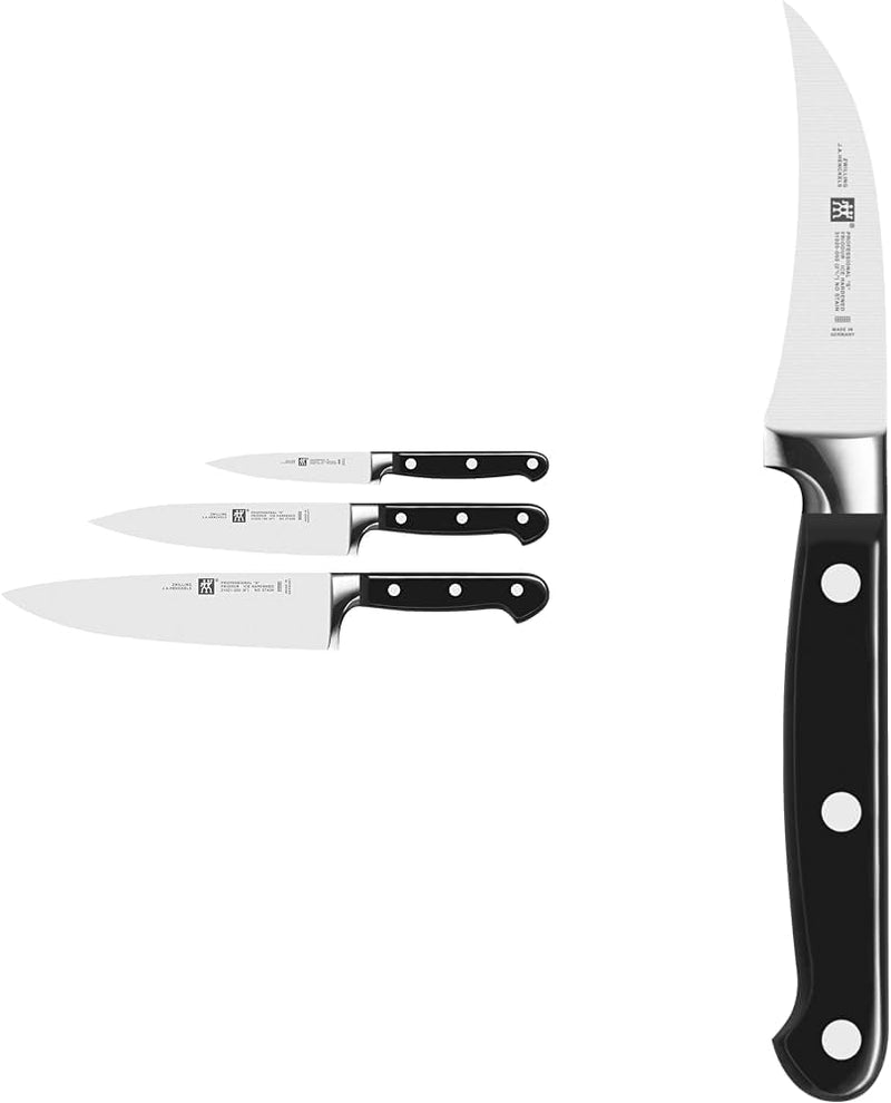 ZWILLING Professional S Messer-Set, 3-teilig (Spick-/Garniermesser 10 cm, Fleischmesser 16 cm, Kochm