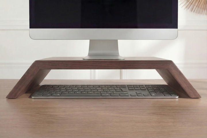 Riess Ambiente Massiver Monitorständer Gatsby - 50cm - braun - Mangoholz Laptoptisch | Unikat, indiv