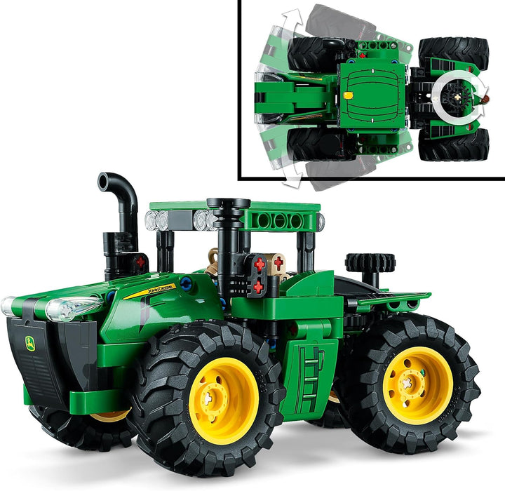 LEGO Technic John Deere 9620R 4WD Tractor, mit kippbarem Anhänger, klassisches Bauernhofspielzeug fü