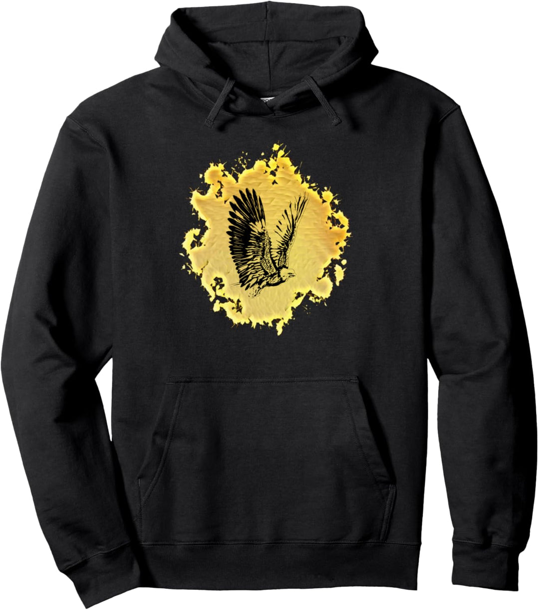 Adler Motiv Raubvogel Pullover Hoodie