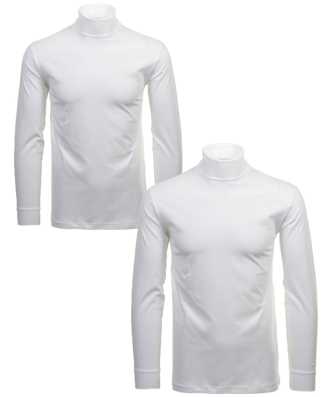 RAGMAN Herren Unterzieh Rolli 2er Pack S Weiss-006, S Weiss-006