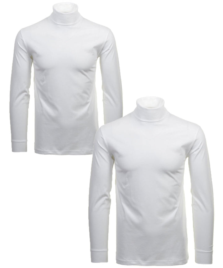 RAGMAN Herren Unterzieh Rolli 2er Pack S Weiss-006, S Weiss-006