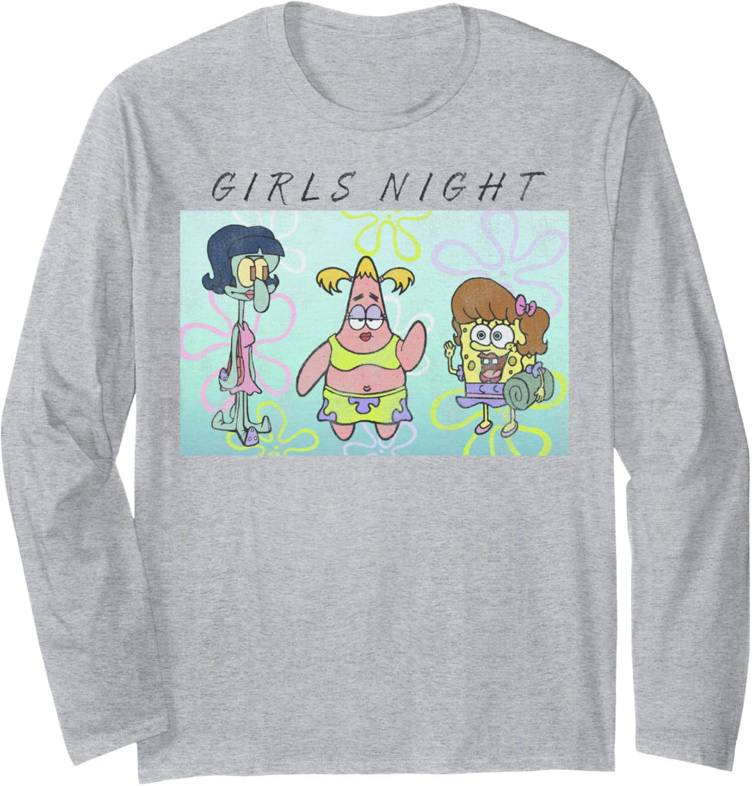 SpongeBob Schwammkopf Patrick und Thaddäus Frauenabend Langarmshirt