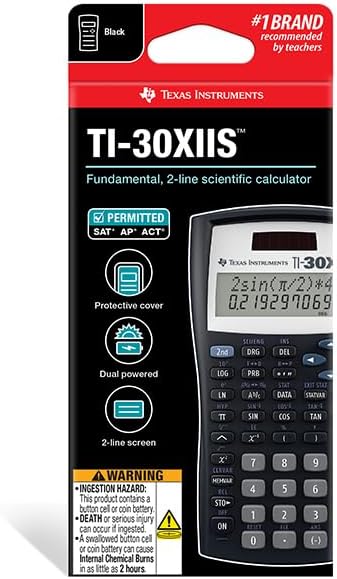 Texas Instruments TI-30X IIS Pocket Scientific Black Calculator - Taschenrechner (Pocket, Scientific