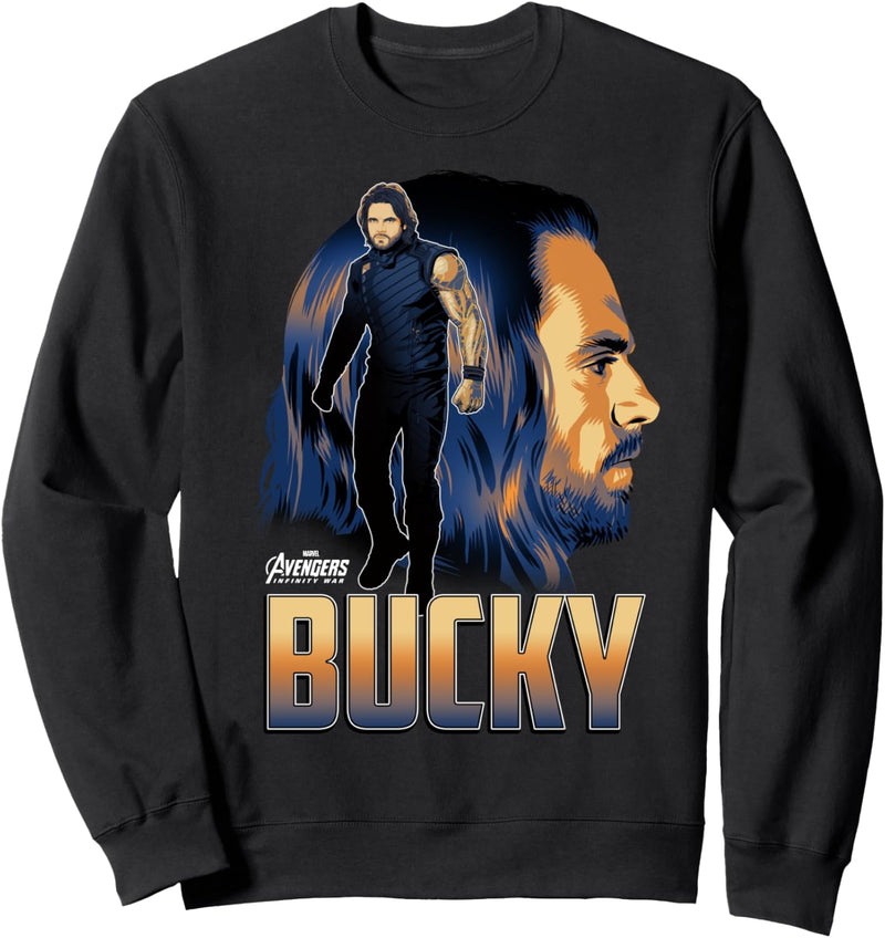Marvel Infinity War Bucky Big Head Profile Sweatshirt