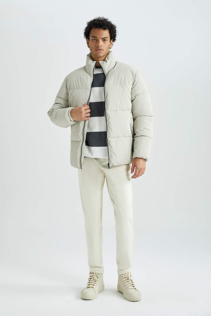 DeFacto Herren Jacket L Off White, L Off White
