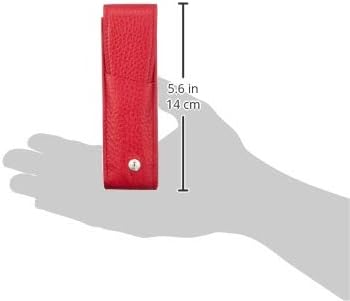 Caran d 'Ache Leman Lederhülle für zwei Stifte rot, 15 cm, Rot
