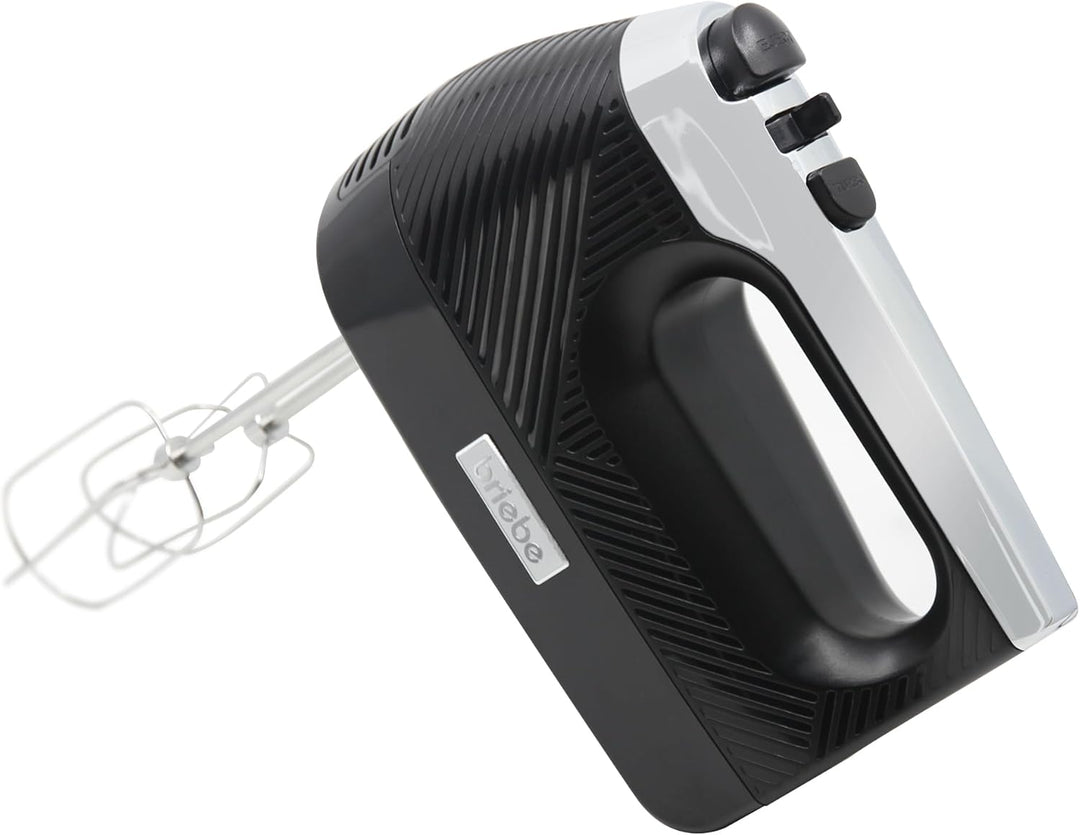 briebe Elegance Handmixer 400W, Handrührgerät Konditorei-Spezial 5 Geschwindigkeiten + Turbo, Handrü
