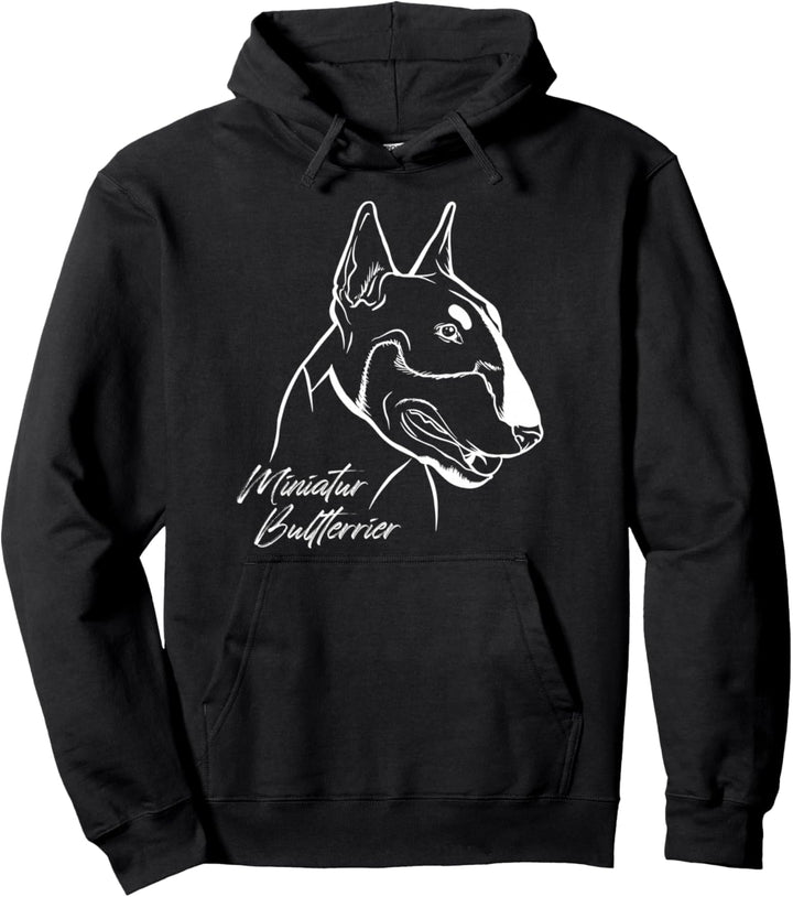 Schönes Hund Bullterrier Bully Miniatur Bullterrier Pullover Hoodie